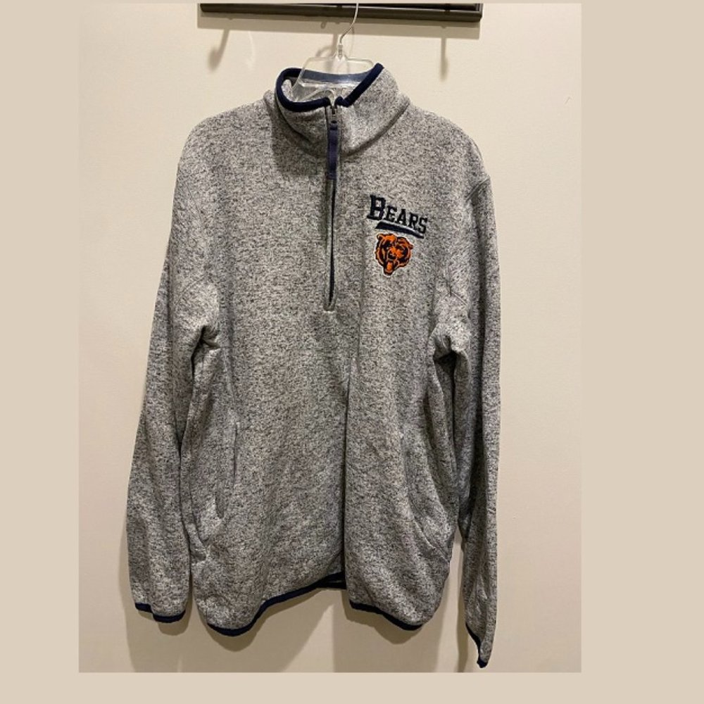 NFL Chicago Bears Half Zip Sweater - Mens Large
